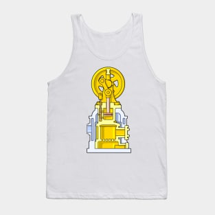 Baxter Steam Engine Cross Section Tank Top